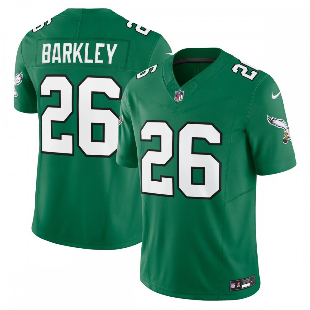 Saquon Barkley Philadelphia Eagles Nike Alternate Vapor F.U.S.E. Limited Jersey - Kelly Green-GridironStore